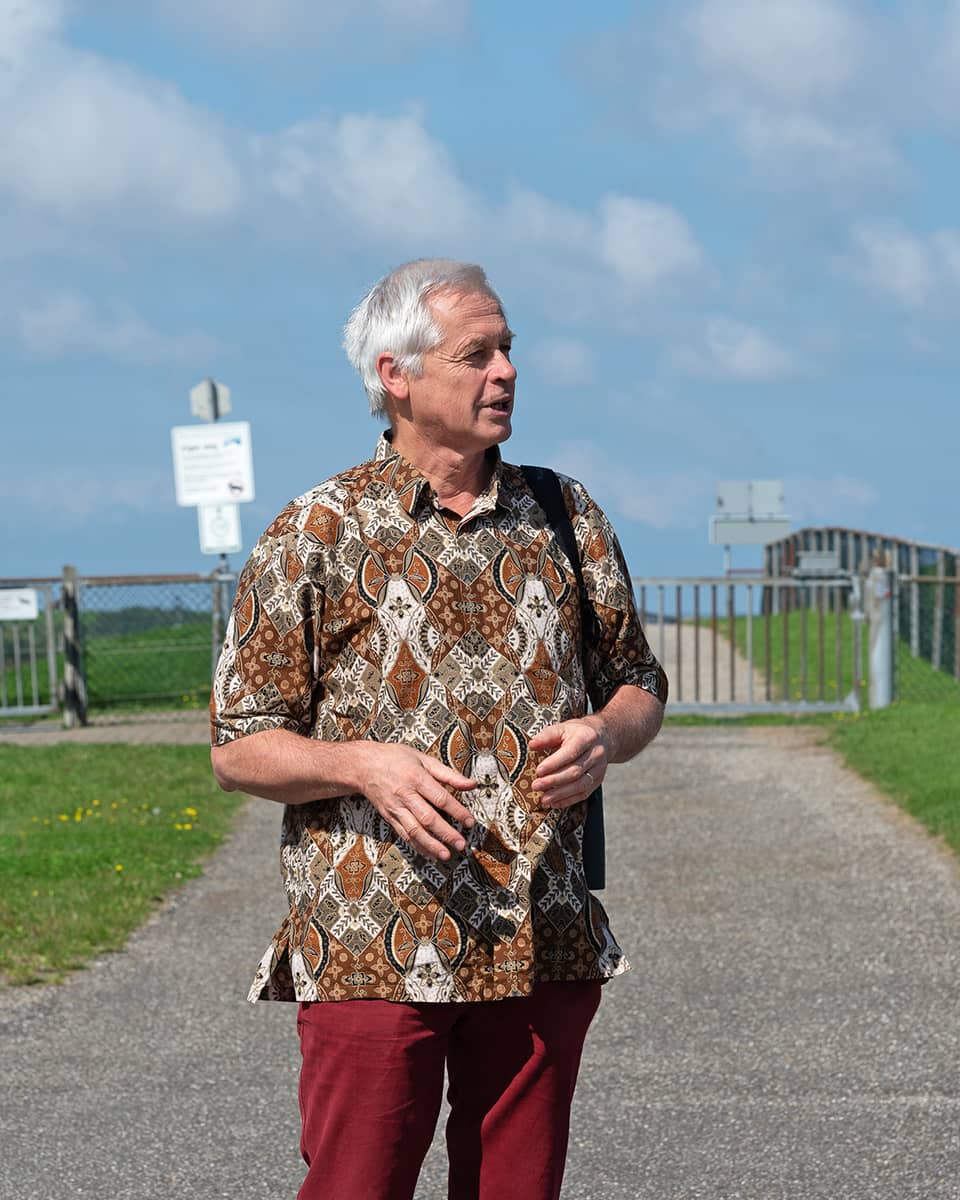 Henk de Vries (It Fryske Gea) in Lauwersoog