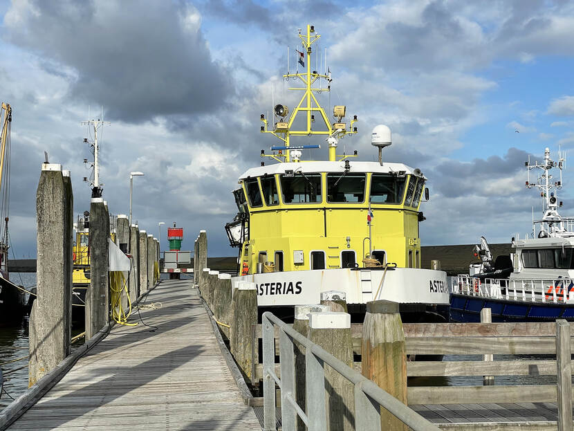 MS Asterias, een schip van de Waddenunit