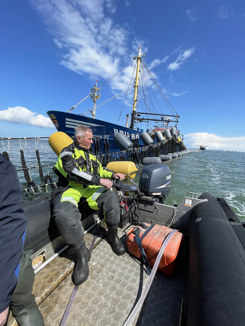 Mosselkwekers in de weer met MZI's in de Waddenzee